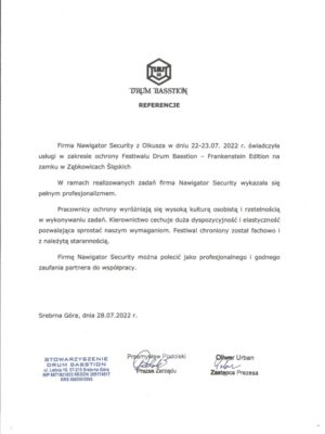 Referencja Drum Bastion