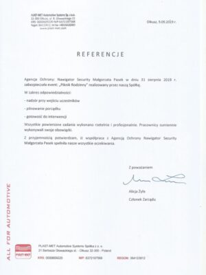 Referencja Plast met