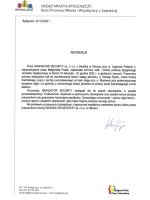Referencje Bydgoszcz