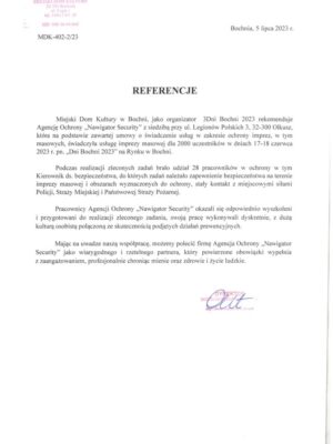 Referencje Dni Bochni 2023