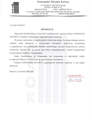 Referencje Dni Staszowa