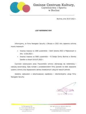 Referencje Gmina Bochnia