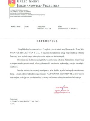 Referencje Jerzmanowice