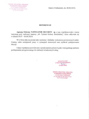 Referencje Maków TKB 2023