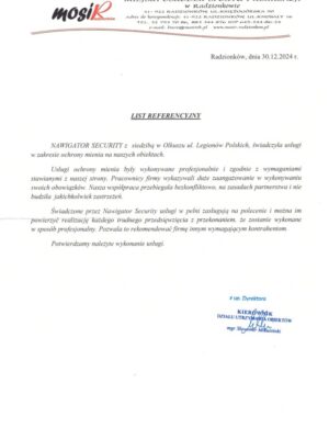 Referencje Mosir Radzionków