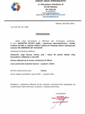 Referencje ZUK Mikołów