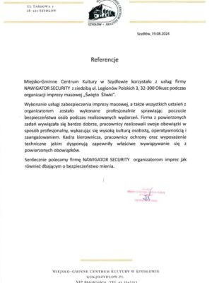 Referencje Szydłów